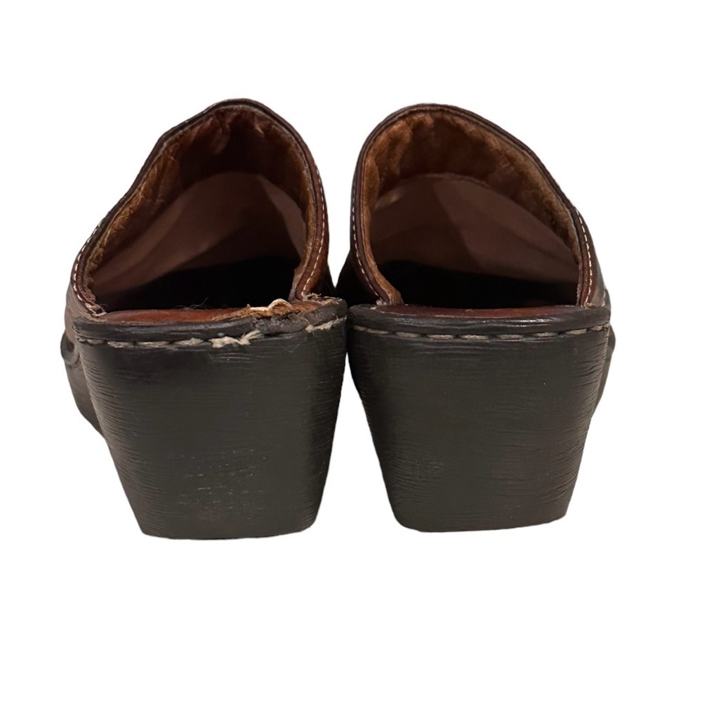 Born Women’s Brown Leather Clogs Size 8​​​​​​ - Picture 6 of 11